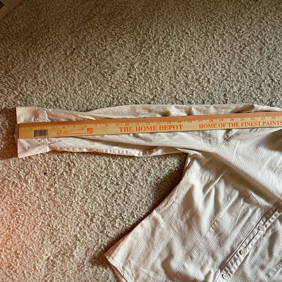 Talbots Womens Button Down Long Sleeve Shirt Sz 10 Preppy Classic Old Money Tan - Picture 8 of 9